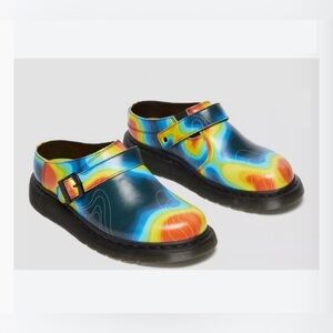 Dr. Martens Isham Genix Nappa Thermal Map Slingback Mules -Men 10 / Women 11-NEW